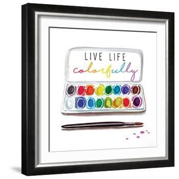 Live Life Colorfully-Elizabeth Tyndall-Framed Art Print