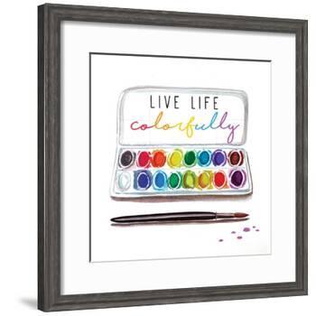 Live Life Colorfully-Elizabeth Tyndall-Framed Art Print