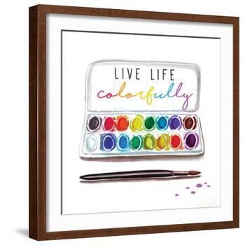 Live Life Colorfully-Elizabeth Tyndall-Framed Art Print