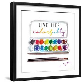 Live Life Colorfully-Elizabeth Tyndall-Framed Art Print