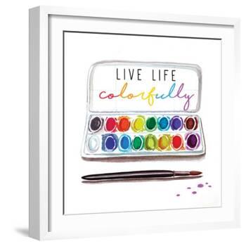 Live Life Colorfully-Elizabeth Tyndall-Framed Art Print