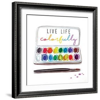 Live Life Colorfully-Elizabeth Tyndall-Framed Art Print