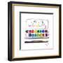 Live Life Colorfully-Elizabeth Tyndall-Framed Art Print
