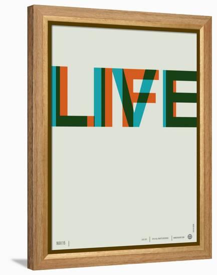 Live Life Poster 2-NaxArt-Framed Stretched Canvas