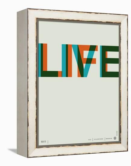 Live Life Poster 2-NaxArt-Framed Stretched Canvas