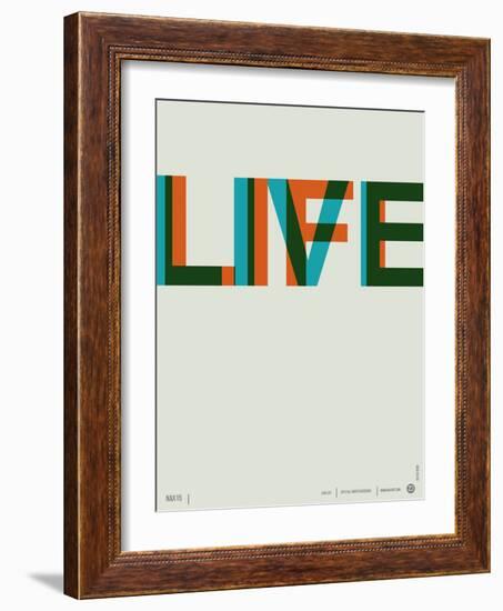 Live Life Poster 2-NaxArt-Framed Premium Giclee Print