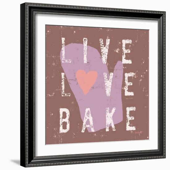 Live Love Bake-Lola Bryant-Framed Art Print