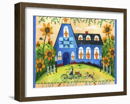 Live Love Be Happy Lang 2018-Cheryl Bartley-Framed Giclee Print