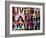 Live Love Laugh Landscape-Roseanne Jones-Framed Giclee Print