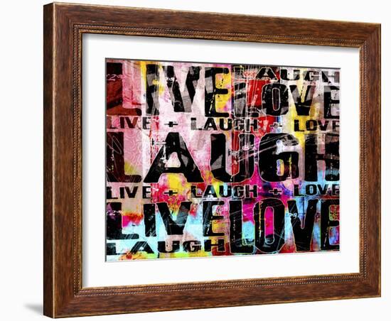 Live Love Laugh Landscape-Roseanne Jones-Framed Giclee Print