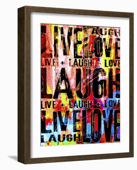 Live Love Laugh-Roseanne Jones-Framed Giclee Print