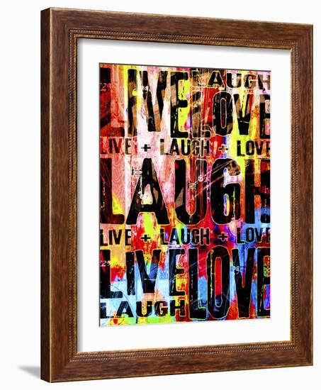 Live Love Laugh-Roseanne Jones-Framed Giclee Print