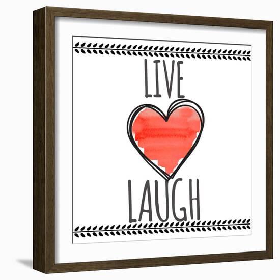 Live Love Laugh-Taylor Greene-Framed Art Print