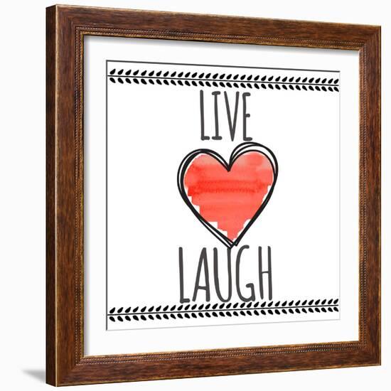 Live Love Laugh-Taylor Greene-Framed Art Print