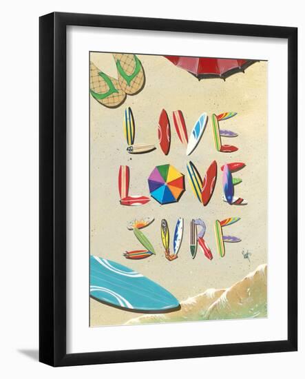 Live Love Surf-Scott Westmoreland-Framed Art Print