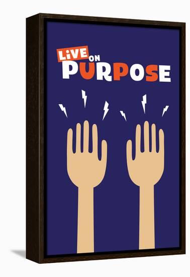 Live On Purpose-null-Framed Stretched Canvas