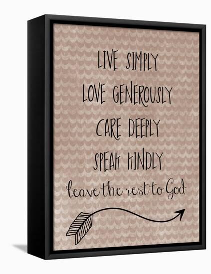 Live Simply-Erin Clark-Framed Premier Image Canvas