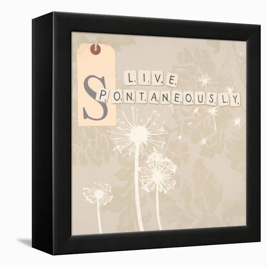Live Spontaneously-Marco Fabiano-Framed Stretched Canvas