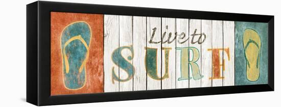 Live to Surf-Sd Graphics Studio-Framed Stretched Canvas