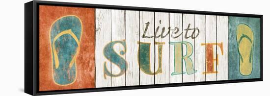 Live to Surf-Sd Graphics Studio-Framed Stretched Canvas