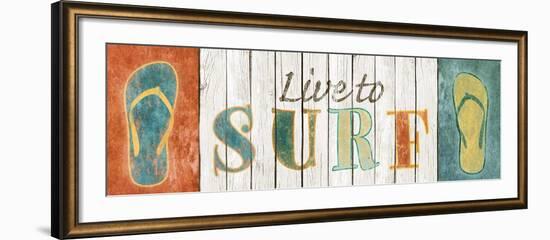 Live to Surf-Sd Graphics Studio-Framed Art Print