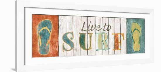 Live to Surf-Sd Graphics Studio-Framed Art Print