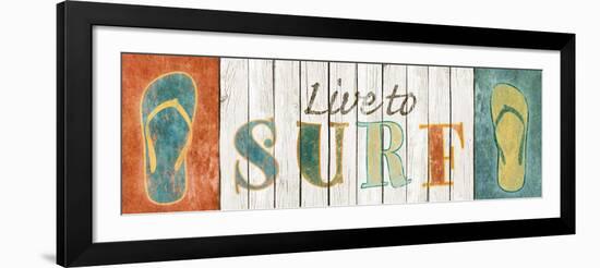 Live to Surf-Sd Graphics Studio-Framed Art Print