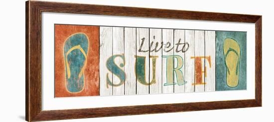 Live to Surf-Sd Graphics Studio-Framed Art Print