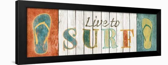 Live to Surf-Sd Graphics Studio-Framed Art Print