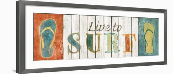 Live to Surf-Sd Graphics Studio-Framed Art Print