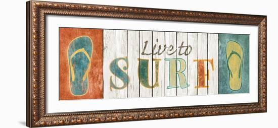 Live to Surf-Sd Graphics Studio-Framed Art Print