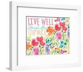Live Well-Sara Berrenson-Framed Art Print