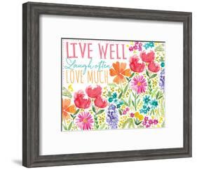 Live Well-Sara Berrenson-Framed Art Print