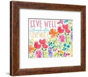 Live Well-Sara Berrenson-Framed Art Print