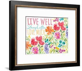 Live Well-Sara Berrenson-Framed Art Print