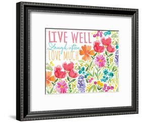 Live Well-Sara Berrenson-Framed Art Print