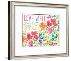 Live Well-Sara Berrenson-Framed Art Print