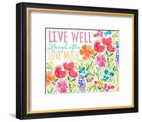 Live Well-Sara Berrenson-Framed Art Print