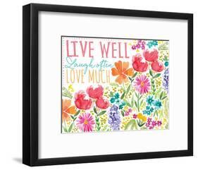 Live Well-Sara Berrenson-Framed Art Print