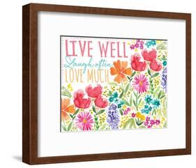 Live Well-Sara Berrenson-Framed Art Print