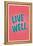 Live Well-null-Framed Stretched Canvas