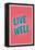 Live Well-null-Framed Stretched Canvas