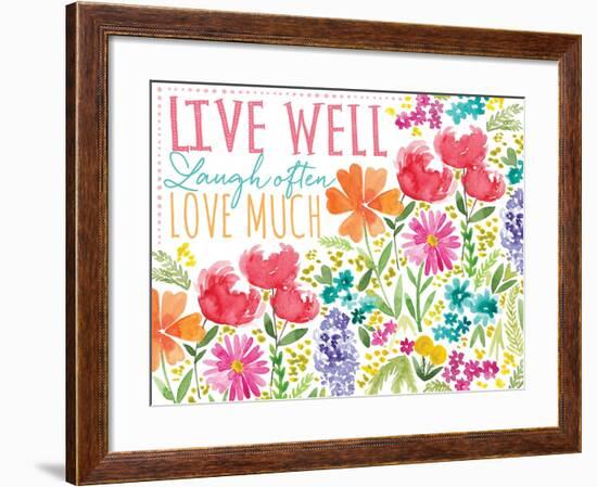 Live Well-Sara Berrenson-Framed Art Print