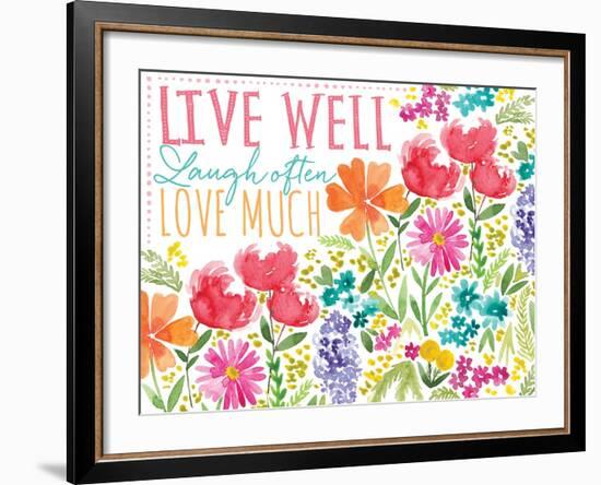 Live Well-Sara Berrenson-Framed Art Print