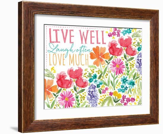 Live Well-Sara Berrenson-Framed Art Print