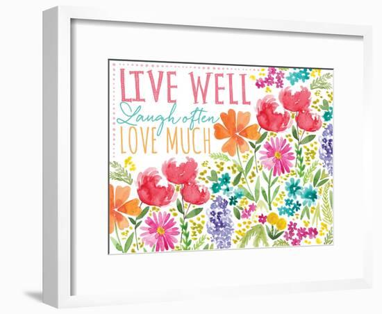 Live Well-Sara Berrenson-Framed Art Print