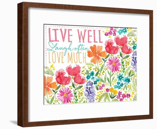 Live Well-Sara Berrenson-Framed Art Print