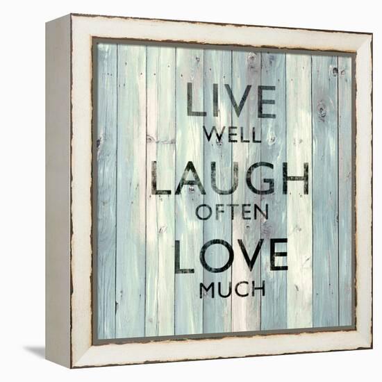 Live Well-Jamie MacDowell-Framed Stretched Canvas