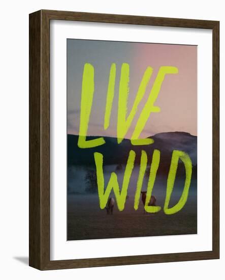 Live Wild Elk-Leah Flores-Framed Giclee Print