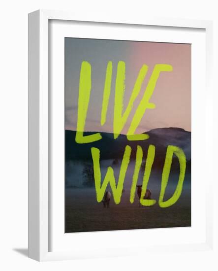 Live Wild Elk-Leah Flores-Framed Giclee Print